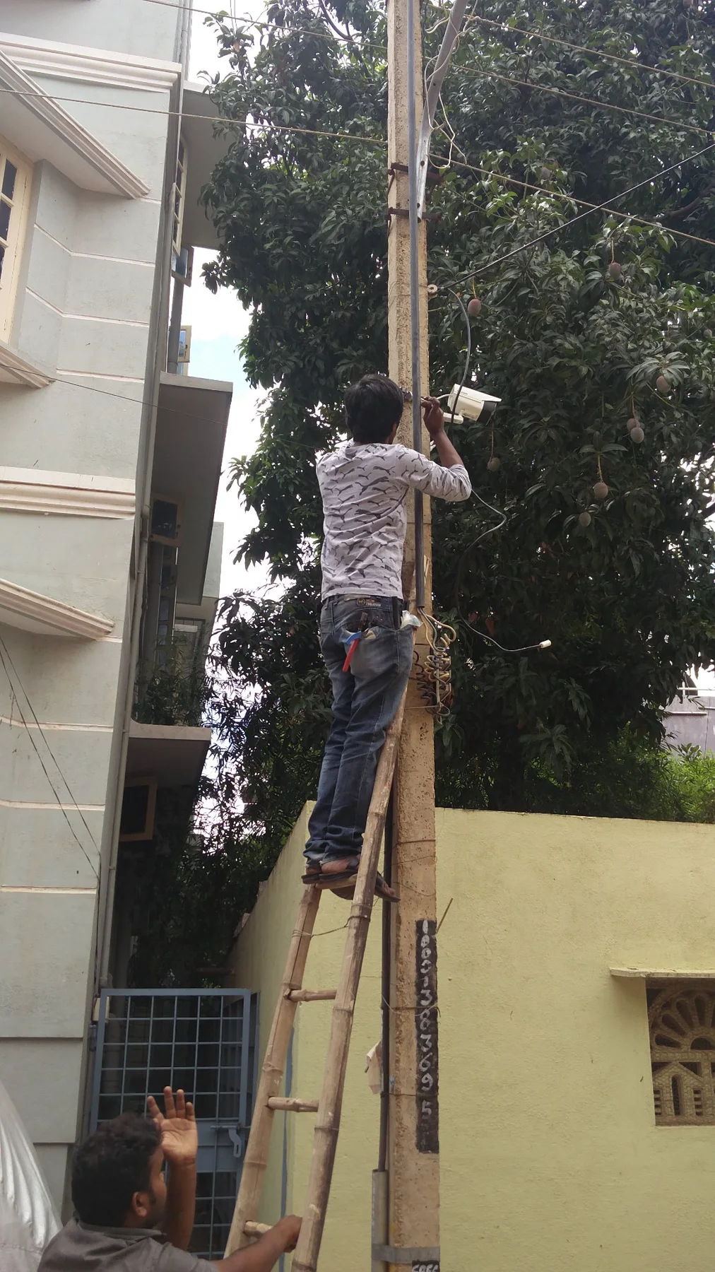 Outdoor CCTV Surveillance Installation — completed Axial Infotech project photograph