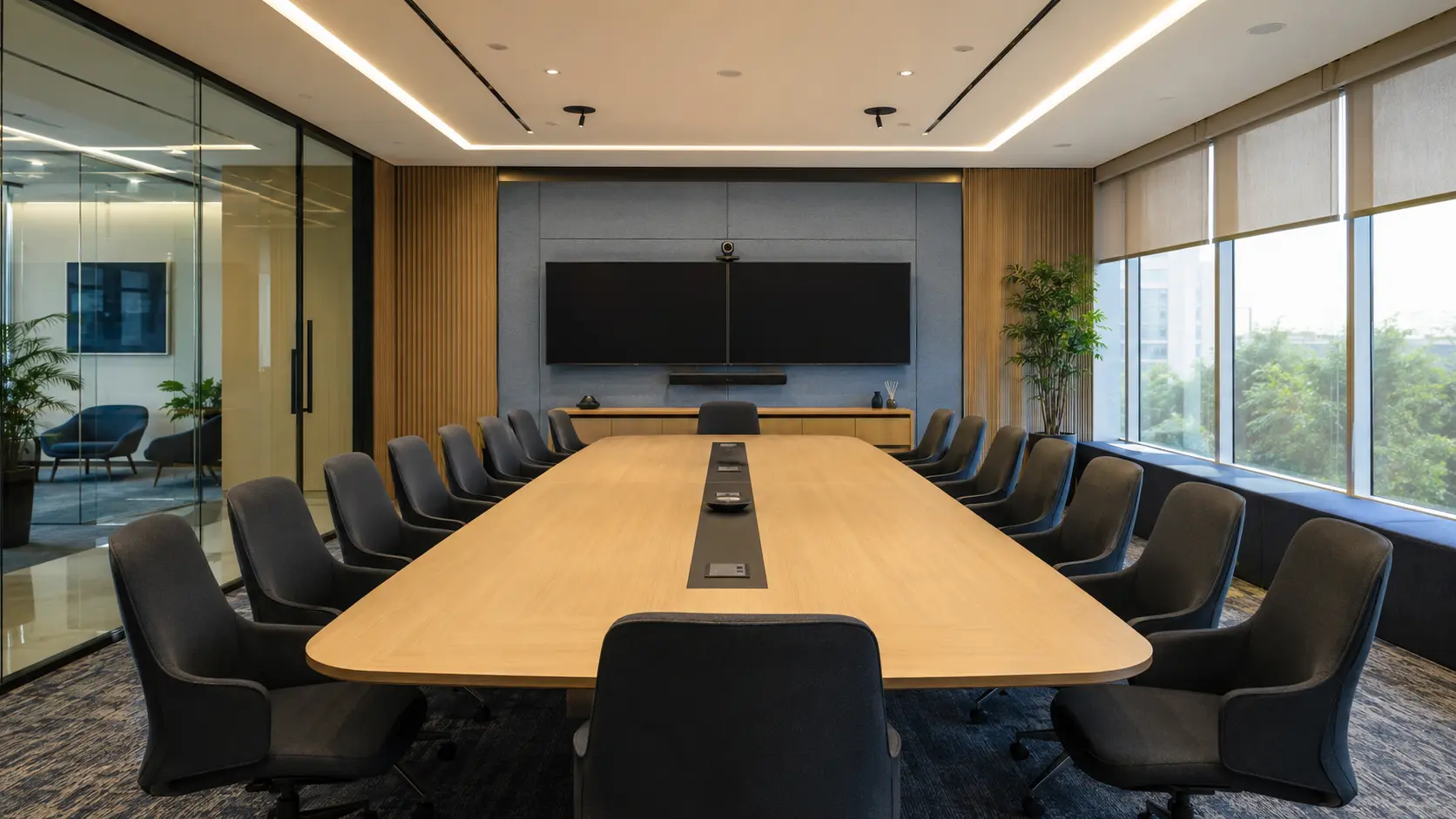 Integrated Video Conferencing Boardroom — representative environment