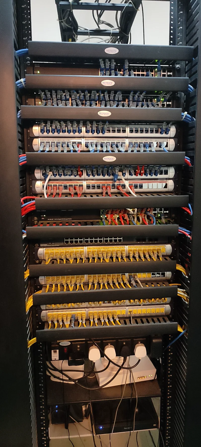 Structured Network Rack Deployment — completed Axial Infotech project photograph