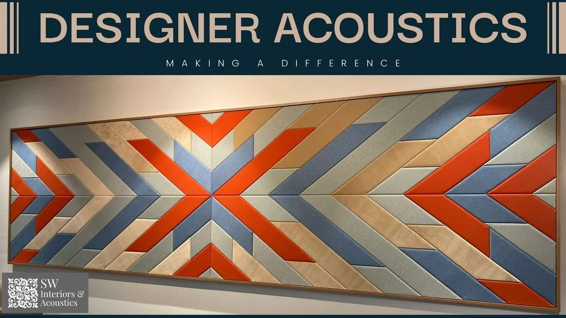 Designer acoustic wall treatment completed by Axial Infotech